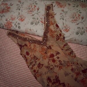 Banana Republic Floral & Sequin Tank